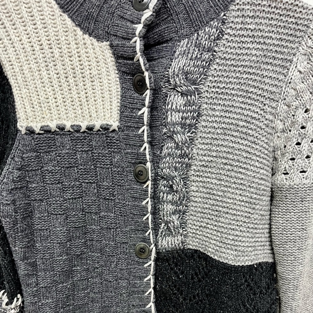 Sundance Catalog Homespun Patchwork Cardigan Swea… - image 3